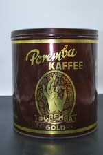Gro&szlig;e, alte Blechdose, Poremba Kaffee Berlin, gro&szlig;e Kaffeedose