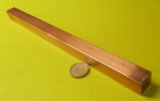 110 Copper Square Bar H02, 3/4" Thick x 3/4" Wide x 1 Ft Length