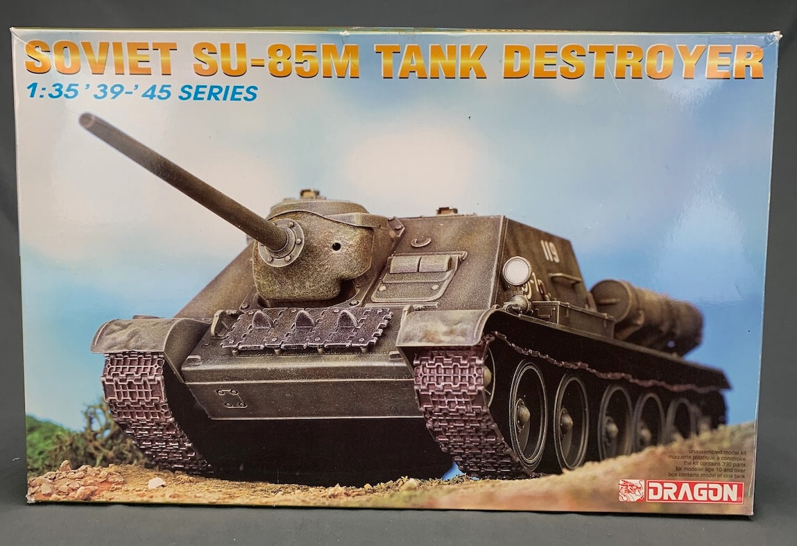 1/35 Scale Dragon 6096 Soviet SU-85M Tank Destroyer Model Kit +