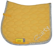 Schabracke - CRYSTAL FASHION - auf Wunsch individuell bestickt, gelb, HKM