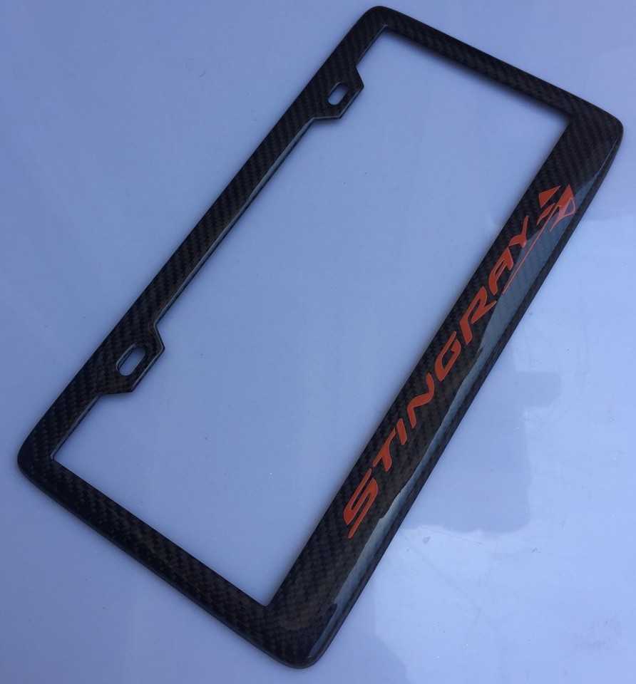 Handmade carbon fiber C7 C6 Z06 Z07 Corvette License Plate Frame C5 Z51 ...