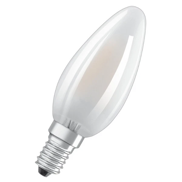OSRAM LED FROSTED FILAMENT SES LIGHT BULB | CANDLE | E14 | 25W [1 PACK] LV436664 - Image 3 of 4