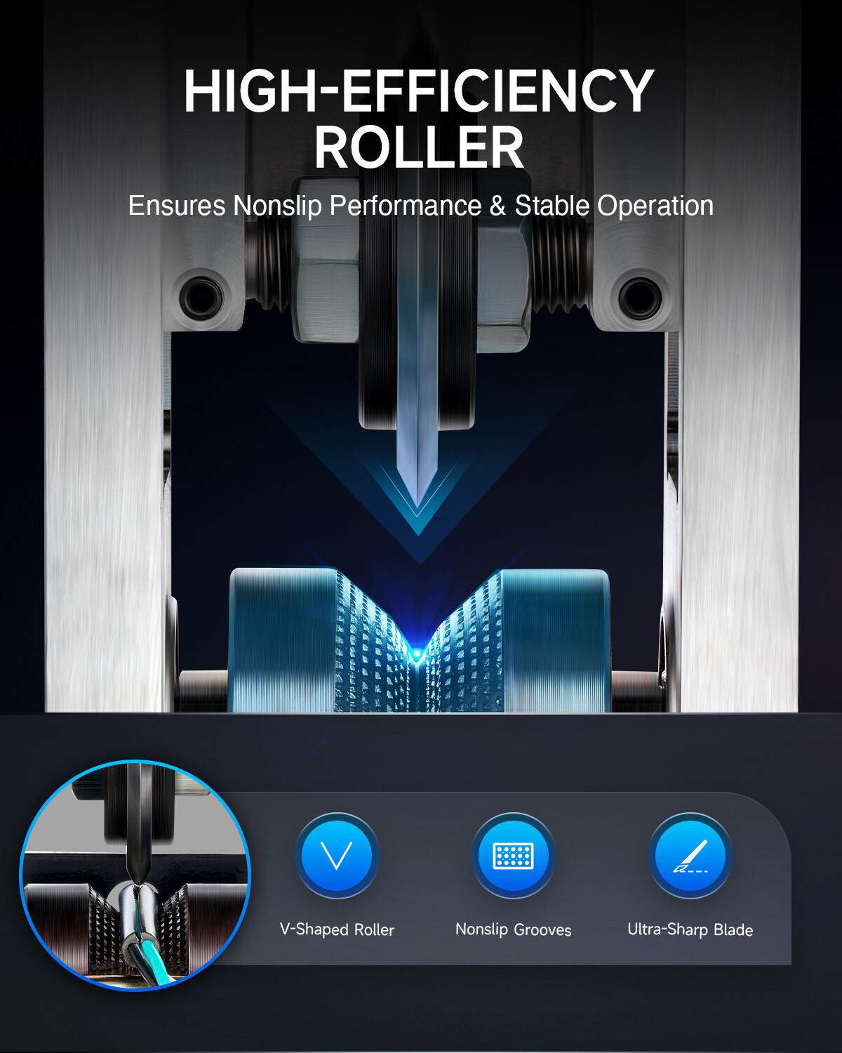 CREWORKS Hand Wire Stripping Machine 1.5mm to 25mm Copper Wire Cable