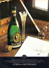 3w21286/ Alte Reklame aus 1975 &ndash; F&uuml;rst von Metternich Sekt