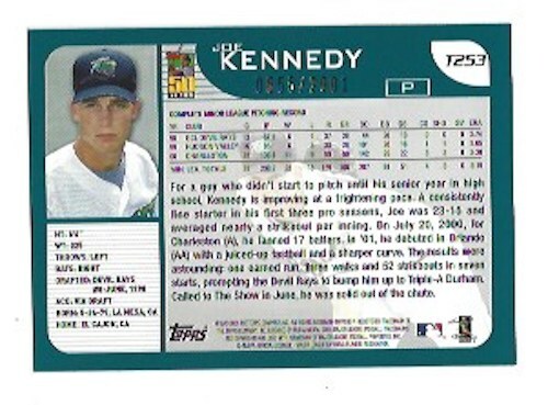 2001 TOPPS TRADED "Gold" Cards: T176 - T265 Pr: XXXX/2001 U PICK - Picture 177 of 191