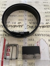 NEW Rock  Republic Mix and Match Belt PREMIUM LEATHER 2 BUCKLES ONE BELT
