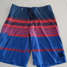 HURLEY Mens Swim Trunks Board Shorts MULTICOLOR Swimwear POCKET DRAWSTRING