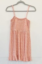 Forever 21 Dress Women's M Pink Floral Mini Pullover Sleeveless Summer Heathered