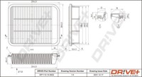 Dr!ve+ DP1110.10.0622 Luftfilter FÜR Mitsubishi