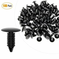 Shield Plastic Clips Retainer Fastener Rivets Black Accessory Replacement