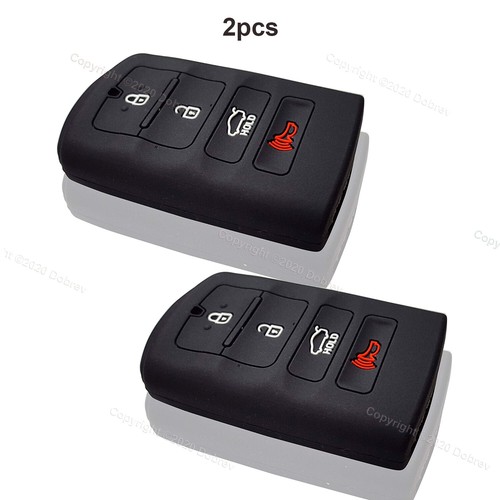 2pcs Silicone Case Protector Key Fob Cover Smart Remote Holder for Kia Cadenza - Imagen 3 de 6