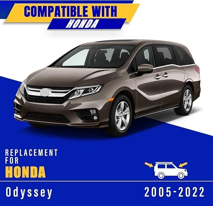 Honda Odyssey 2005-2022, limpiaparabrisas 26"/22"/16" (juego de 3) gancho U/J Foto 2 de 4