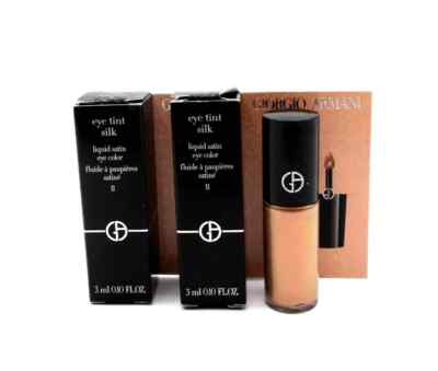 Lot/2 Giorgio Armani Eye Tint Silk Liquid Satin Eye Color #11 Rose Ashes 3 ml ea