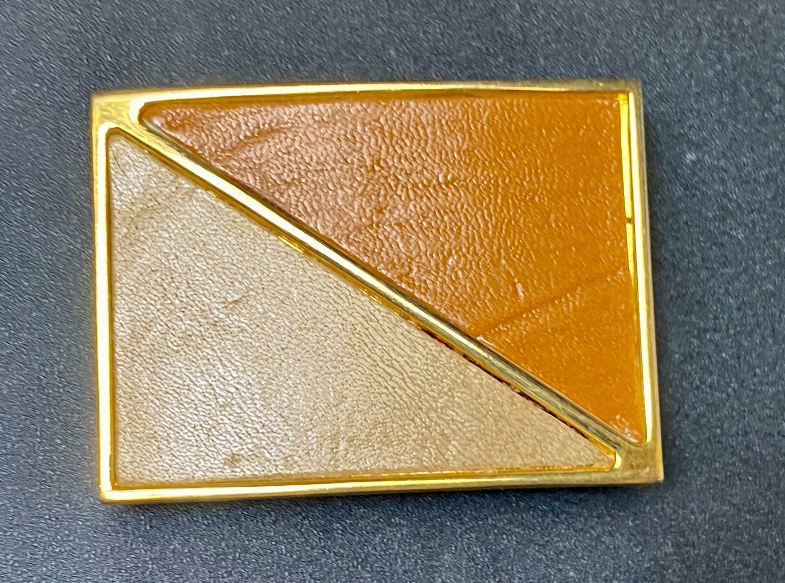 Rectangular Leather on Leather Metal Hippy Vibe G… - image 8