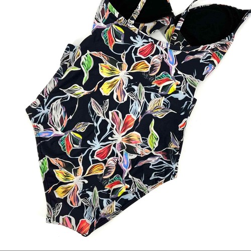 Sunseeker Australia One Pice Cutout Tropical Floral Swim Suit SZ 4 US NWOT - Picture 7 of 12
