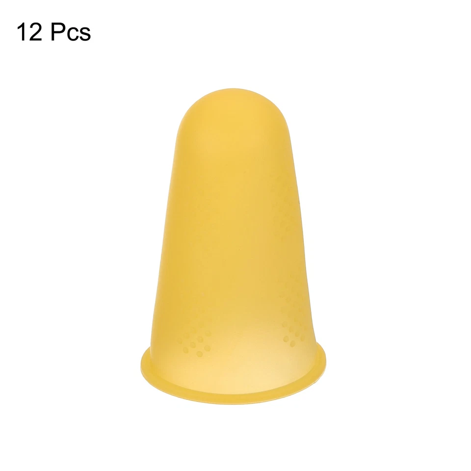 Силиконовые защитные пленки для пальцев, чехол для пальцев, оранжевый, большой размер, 12 шт. - Изображение 3 из 4