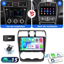 Für Subaru Forester 15-18 64G Android 15 Autoradio GPS Navi Carpay DAB+ KAM RDS