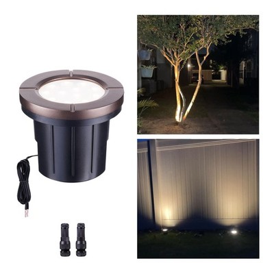 Landscape Well Lights, LED Low Voltage Ground Lights Outdoor, 12V IP67 Waterp...