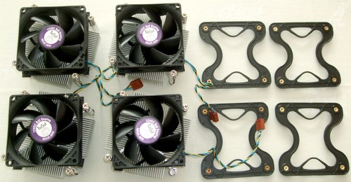 4x Lenovo CPU Kühler Lüfter Set für Pentium 4.G 03T9513 03T7832 + Plastikhalter