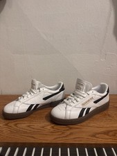Reebok Club C Grounds Casual White Leather Sneakers Size 6 EU 39.5