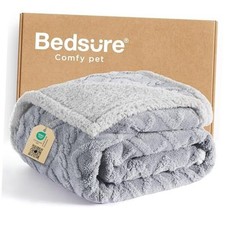 Waterproof Dog Blankets for Large Dogs - Pet Blanket for Couch XL 50x60" Grey