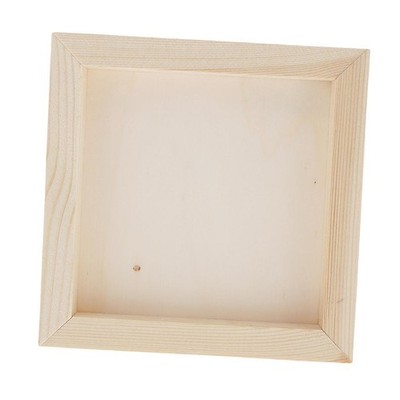 Weiß Blanko Künstler Holz Brett Rahmen Öl Acryl Gemälde DIY 1,5x15x15cm