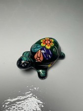 mexican folk art pottery trinket Turtle