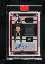 2024 Panini Three Count WWE Memorabilia Auto 8/49 Omos #MA-OMS Auto 1co7