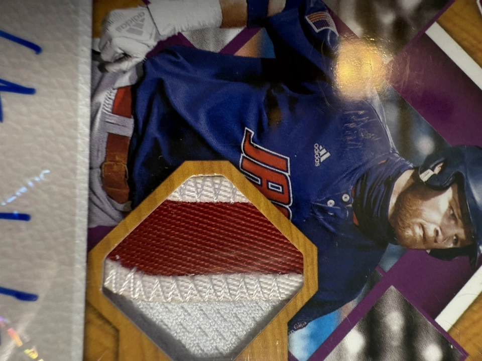 2021 Panini Extra Edition AUTO PATCH LETTER Ethan Wilson Phillies RC 3/7 FOTL - Image 2 of 4