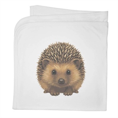 Babydecke/Tuch 'Süßer flauschiger Igel mit stacheligem Haar' aus Baumwolle (BY00044367)
