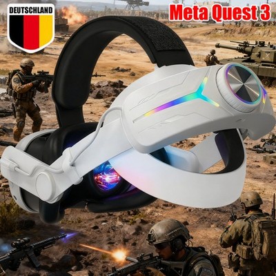 Headset Strap für Meta Quest 3 mit 8000mAh Akku RGB Elite Strap für Quest 3 NEU