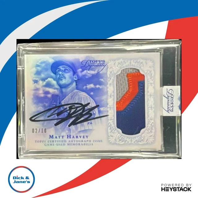 2015 Topps Dynasty Matt Harvey Auto Patches 2/10 #AP-MH6 New York Mets