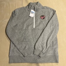 NWT Indiana Fever WNBA Nike Grey Heater 1/2 Zip Mens  Sweater Size M 