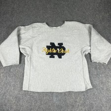Vintage Notre Dame Fighting Irish Sweatshirt Mens Large Champion Reverse Weave