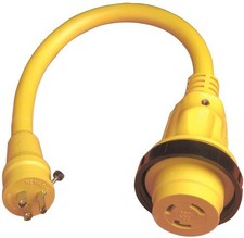 Marinco Marine Electrical Shore Power Pigtail Adapter, Yellow
