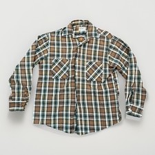 Rare Vintage 60s 70s Big Mac JC Penneys Flannel Plaid Work Shirt Distressed USA