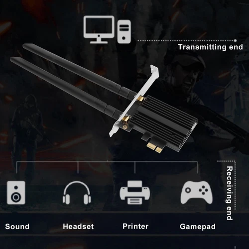 Drahtlose Desktop-Pci-E Gigabit 3000M Wifi6 Adapter Netzwerkkarte KUI