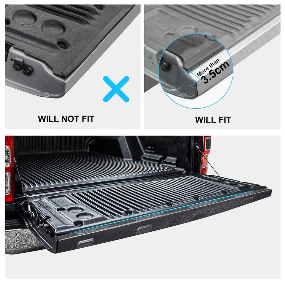 Ladekantenschutz für Ford Ranger 2012-2022 T6 T7 T8 Kratzfest Robust - Bild 2 von 4