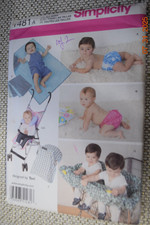 Simplicity 1481 Baby Accessories Swim Diaper Stroller Shopping Cover Uncut