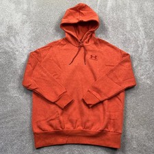 Under Armour Womens Orange Essential Fleece Oversized Hoodie Size S P CH