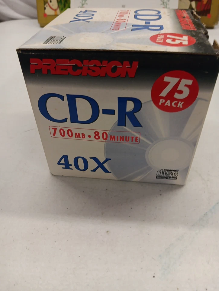 Precision CD-R 75 Pack 700MB 80-Minute 40x Blank Recordable Compact Discs Sealed - Image 3 of 3