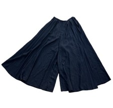 Vintage Wide Leg 28" Dress Pants Pleated Oversized Dressy Black Koret California