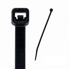 8 Inch Nylon UV Resistant Cable Wire Zip Tie 120 lbs Black 400 Pack Lot Pcs Qty