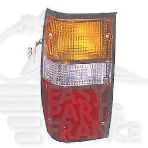 Feu arrière gauche pour Mitsubishi L200 K34 de 1992 à 1996 en plastique ABS rouge et orange