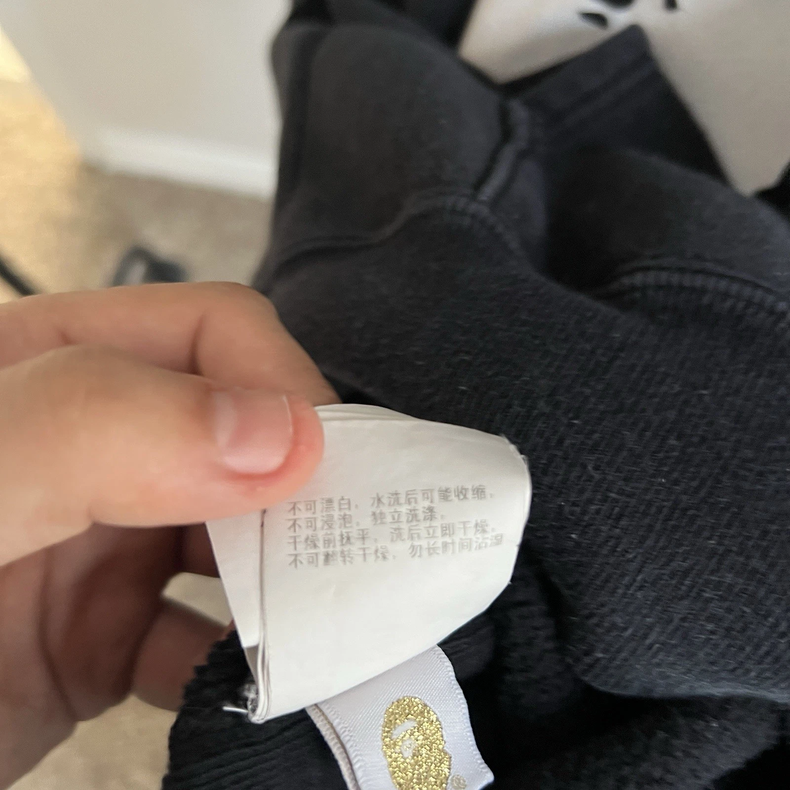 A BATHING APE (BAPE) Felpa media con cappuccio uomo Bape X Champion tessuto rovesciato streetwear ricamato