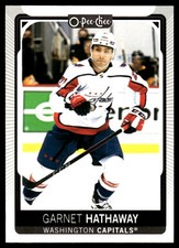 2021-22 O-Pee-Chee #377 Garnet Hathaway Washington Capitals Hockey Card