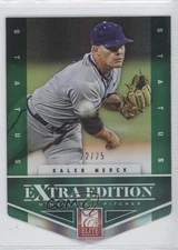 2012 Elite Extra Edition Status Emerald Die-Cut 22/25 Kaleb Merck #86 0e8