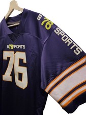 American Football Trikot Bulldogs Lila Weiß Gelb Größe XXL
