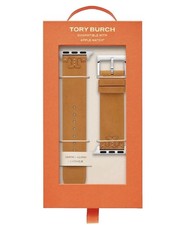 TORY BURCH MCGRAW TBS0100E LEATHER 38-45MM CAMELLO BROWN APPLE WATCH STRAP BAND