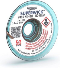 MG Chemicals 426-NS Superwick Entl&ouml;tlitze, No-Clean, oxidfreies Kupfer, 1.5m,